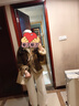 VEGA CHANG仿麂皮外套女2025秋冬新款牛角扣復(fù)古美拉德風(fēng)皮毛一體 復(fù)古棕 S 曬單實(shí)拍圖