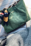 CinvaiKrose輕奢2025新款包包女包托特包大容量通勤手提單肩包生日圣誕節禮物 綠色【贈掛飾】送禮可代寫(xiě)賀卡 曬單實(shí)拍圖