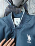 U.S.POLO ASSN.夾克外套男秋冬休閑男士立領(lǐng)飛行茄克寬松保羅上衣 深藍 2XL  曬單實(shí)拍圖