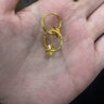 中國黃金（CHINA GOLD）黃金耳環(huán)女足金太陽花耳環(huán)媽媽款花型耳釘飾送媽媽 足金耳環(huán)【一對】約2.7g 曬單實拍圖