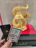 泰禧閣福順平安絨沙金蛇擺件客廳玄關(guān)酒柜裝飾品定制蛇年賀歲禮物 金蛇賜福絨沙金蛇+亞克力罩 21cm 曬單實拍圖
