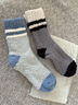 雅鹿珊瑚絨襪子男中筒襪冬季加絨加厚保暖睡眠地板襪冬天毛絨家居長(cháng)襪 (卡其+白色+藍色) 3雙 均碼 曬單實(shí)拍圖