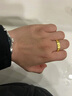 周六福足金六字真言黃金戒指男AB010050活口17號約6.1g生日禮物計價 曬單實拍圖