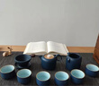 功夫茶具辦公室會(huì)客高檔茶具套裝家用客廳陶瓷泡茶壺蓋碗茶杯禮盒 10頭茶壺禮盒裝【藍(lán)砂釉】 曬單實(shí)拍圖