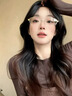 眼鏡生活（LOHO）個(gè)性老錢風(fēng)半框眼鏡近視女度數(shù)可配素顏顯臉小鏡框防藍(lán)光鏡架 FEG-落日金(茶色腿) 【高清護(hù)目】0度防藍(lán)光鏡片 曬單實(shí)拍圖