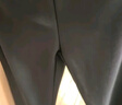 FitonTon高腰喇叭褲女秋冬加絨松緊腰馬蹄褲休閑垂感彈力黑色微喇褲 曬單實(shí)拍圖