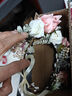 鉑吶苓花環(huán)頭飾簪花女新娘婚禮森系花朵編發(fā)帶兒童成人古風(fēng)發(fā)箍花童發(fā)飾 森系花環(huán)頭飾【粉色】 曬單實(shí)拍圖