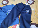 巴布豆寶寶衣服男童加絨套裝冬季新款中小童加厚保暖防風(fēng)卡通洋氣童裝 海軍藍 巴布藍恐龍+藍 爪印巴布X 100 曬單實(shí)拍圖