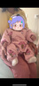 papa爬爬冬季新品男女寶寶可愛(ài)加厚保暖連體衣 本白-加厚 80cm  曬單實(shí)拍圖
