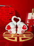 瑜品佳 情侶大象桌面擺件結婚禮物訂婚喜慶婚房裝飾送閨蜜結婚情人節禮 相親象愛(ài)婚慶擺件【禮盒裝】 曬單實(shí)拍圖