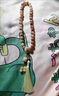 薇施妮（WEISHINI）白玉綠菩提跑環(huán)配飾墨綠色流蘇漸變蓮花手持穗子手串DIY吊穗吊墜 方尋【流蘇吊墜】A23-310 曬單實(shí)拍圖