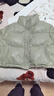 森馬（Semir）羽絨服女短款立領(lǐng)小個(gè)子優(yōu)雅溫柔2024冬寬松仿皮外套107824113005 曬單實(shí)拍圖