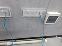 國際電工86型暗裝五位連體防水盒衛生間浴室防濺盒粘貼五聯(lián)開(kāi)關(guān)插座防水罩 86型五位粘貼式防水盒-透明 曬單實(shí)拍圖