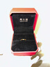 周大福 拉絲足金黃金戒指(工費80)10號 約1.55g F221474新年禮物 曬單實(shí)拍圖