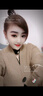 皮爾卡丹（pierre cardin）小香風(fēng)V領(lǐng)針織開衫外套女秋冬款寬松顯瘦燈籠袖上衣加厚短款毛衣 卡其色 均碼 80-140斤可穿 曬單實(shí)拍圖