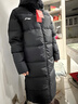 李寧（LI-NING）羽毛球服男女同款羽絨服中長(zhǎng)款白鴨絨保暖舒適耐寒外套 黑色 L  曬單實(shí)拍圖