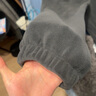 馬登工裝 雙面搖粒絨輕松褲男秋季鎖溫加厚保暖松緊腰休閑衛褲長(cháng)褲子 錫灰色 M 曬單實(shí)拍圖