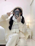 締晶圍巾女2025情人節(jié)禮物送女友早春新款高檔長圍脖送女朋友生日老婆 【奶fufu粉白色圍巾】-A1649 曬單實拍圖