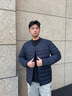 波司登（BOSIDENG）25年新款輕薄羽絨服男短款90絨V領(lǐng)內(nèi)膽保暖內(nèi)搭短外套B250130003 中山青5870-25-航海系 2XL 190/108A 體重約170-180斤 曬單實(shí)拍圖