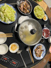 志高（CHIGO） 暖菜板+火鍋熱菜電動餐桌轉盤加熱板飯菜保溫板電磁爐帶火鍋熱菜神器家用加熱旋轉分區(qū)控溫多功能 90CM 電陶爐火鍋3000W丨電動旋轉 曬單實拍圖