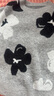 玖姿·安娜蔻簡(jiǎn)約慵懶風(fēng)撞色花朵寬松圓領(lǐng)針織衫女裝2024冬款 花白灰 S 曬單實(shí)拍圖