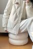 卡帕（Kappa）背靠背羽絨服女2024新款冬保暖夾克運動防寒服外套男款K0EZ2YY02D 樺木白-0114 M 曬單實拍圖
