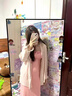 VEOX襯衫女法式棉麻外套女夏設(shè)計(jì)感小眾薄款亞麻襯衣開(kāi)衫肌理感上衣 杏色 M [體重穿90-105斤] 曬單實(shí)拍圖