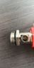 畢博地暖分水器放氣排氣閥1/2/3/4/6分1寸暖氣片堵頭排污排水閥門 4分外絲排氣閥（紅色塑料手輪） 曬單實(shí)拍圖