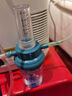 登月 濕化杯醫院吸入器氧氣瓶通氣家用濕化瓶壓力表吸氧機水杯浮標式加濕瓶流量瓶 連接管+濕化瓶+氧氣管 曬單實(shí)拍圖