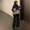 慵懶風(fēng)復(fù)古雪花毛衣女秋冬新款寬松外穿加厚針織衫上衣 杜噠噠833藍(lán)色 L 曬單實(shí)拍圖