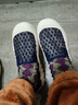 快樂(lè )瑪麗（J&M）樂(lè )福鞋女鞋2026夏季新款網(wǎng)面透氣厚底一腳蹬單鞋女百搭休閑豆豆鞋 深藍色 39 245mm 曬單實(shí)拍圖