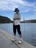 YOOOURTHING七分褲男夏季冰絲薄款休閑短褲男直筒寬松大碼運(yùn)動潮流短褲男 黑色 XL (建議120-145斤) 曬單實(shí)拍圖