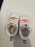 基諾浦軟底寶寶學(xué)步鞋 冬季搖粒絨保暖男女兒童學(xué)步鞋嬰兒GB2358 棉白/沙錢(qián)米/黏土粉 18 110mm 適合腳長(cháng)106-115mm 曬單實(shí)拍圖