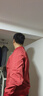 馬登工裝 美式復古定染棒球領衛(wèi)衣男春季新年紅色上衣休閑套頭長袖T恤 臟橘 （寬松偏大） L 曬單實拍圖