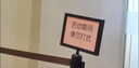 沙棠 不銹鋼插牌廣告牌隔離帶警戒線指示牌排隊(duì)護(hù)欄導(dǎo)向牌伸縮圍欄立牌欄桿 A4黑色橫版插牌廣告牌 曬單實(shí)拍圖