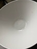 品聚德（PURJADE）骨瓷豎紋碗家用飯碗菜碗陶瓷面碗沙拉斗笠碗純白可微波餐具大湯碗 骨瓷-純白8英寸-豎紋斗笠碗 曬單實(shí)拍圖
