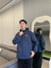 EMPORIO ARMANI/阿瑪尼官方旗艦EA7/新款男女情侶款連帽健身夾克外套夏季 UB102-藏藍色 L  (推薦：150-165斤) 曬單實拍圖