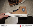 匡威（Converse）官方 1970S男女高幫復古翻毛皮運動(dòng)鞋棕色169337C 169337C/褐色 42 曬單實(shí)拍圖