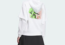 阿迪達斯 （adidas）連帽衛衣女秋季跑步休閑長(cháng)袖套頭衫IK5105 A/L 曬單實(shí)拍圖