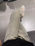 肯奈迪男裝美式vibe風(fēng)褲子男春秋冬季高街水洗黃泥染牛仔褲男直筒修身褲 泥黃色-直筒牛仔褲-系扣款 2XL 【168cm-175cm】 曬單實(shí)拍圖