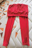 浪莎秋冬季保暖內衣女秋衣秋褲套裝莫代爾觸感美體蕾絲打底大紅本命年 大紅色 XL 曬單實(shí)拍圖