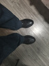 戈耐新款休閑皮鞋男士真皮運動(dòng)鞋男板鞋秋冬季保暖鞋子男鞋內增高潮鞋 黑色【真牛皮】 耐磨軟底 四季款 40 (250mm) 曬單實(shí)拍圖