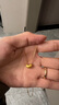 萬(wàn)裕金相思金豆黃金吊墜項(xiàng)鏈 999足金飾品硬金工藝情人節(jié)禮盒禮物 0.2g相思豆吊墜+鏈子 曬單實(shí)拍圖
