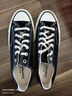 匡威（Converse）【滔搏運動(dòng)】匡威男鞋女鞋低幫帆布鞋復古系帶硫化鞋情侶款黑色 162058C 40 曬單實(shí)拍圖