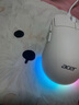 宏碁（acer）無線游戲鼠標(biāo)藍(lán)牙有線三模鼠標(biāo)中小手電競(jìng)辦公人體工學(xué)輕量化鼠標(biāo)自定義編程 LOL吃雞預(yù)設(shè)宏 白色 曬單實(shí)拍圖