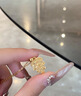 中國黃金（CHINA GOLD）黃金項鏈女士足金金葉子吊墜純金七夕情人節(jié)禮物送女友老婆 金葉子吊墜約1.2g*配銀鏈 曬單實拍圖