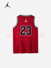 NIKE JORDAN 耐克AJ童裝男童23號籃球服背心2025夏季網(wǎng)眼透氣兒童衣服 杰斯特紅 160 /80 【建議身高158-170cm】 曬單實(shí)拍圖