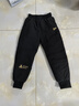 雅鹿兒童羽絨褲男童女童寶寶冬季外穿加厚小童嬰兒中大童孩子東北褲子 黑色 130cm 曬單實(shí)拍圖