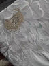 Lady Laura富安娜出品磨毛刺繡四件套100純棉A類母嬰級(jí)加厚全棉被套床單床 夢(mèng)幻琦花(可可蛋奶) 床單款 1.5床【被套2.0*2.3】4件套 曬單實(shí)拍圖