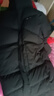 水孩兒（SOUHAIT）童裝男童女童長款羽絨服冬季兒童三防厚外套 鉆石黑 170 -充絨量268g 曬單實(shí)拍圖